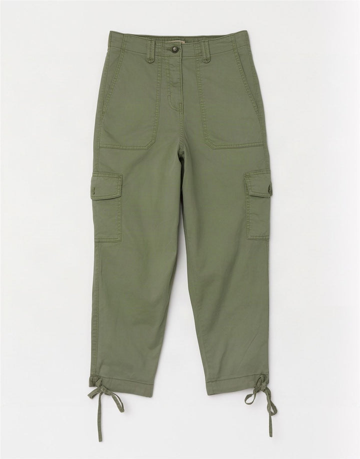Marks & Spencer Pantalon cargo court pour femme Medium W26 L23 Vert Lyocell