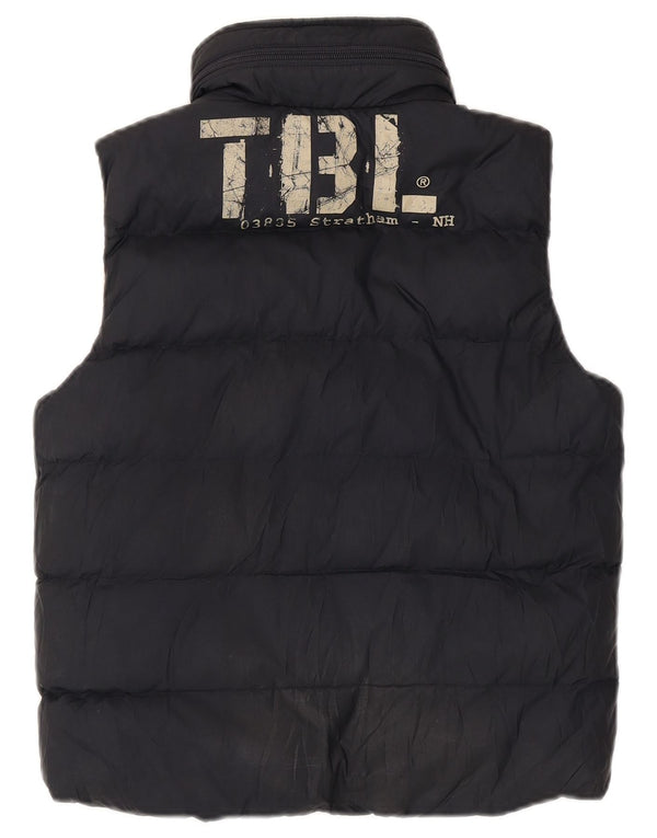 Timberland Gilet rembourré à capuche graphique pour garçon 9-10 ans Bleu marine Polyester