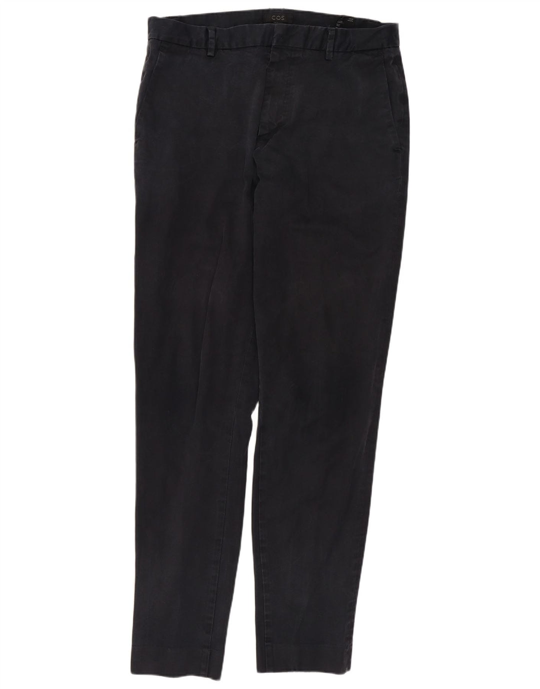 COS Pantalon Chino Slim Homme EU 48 Moyen W30 L31 Bleu Marine Coton