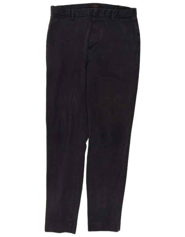 COS Pantalon Chino Slim Homme EU 48 Moyen W30 L31 Bleu Marine Coton