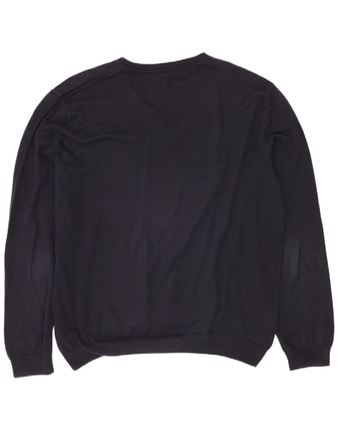 HUGO BOSS Homme Pull Col V XL Bleu Marine Coton