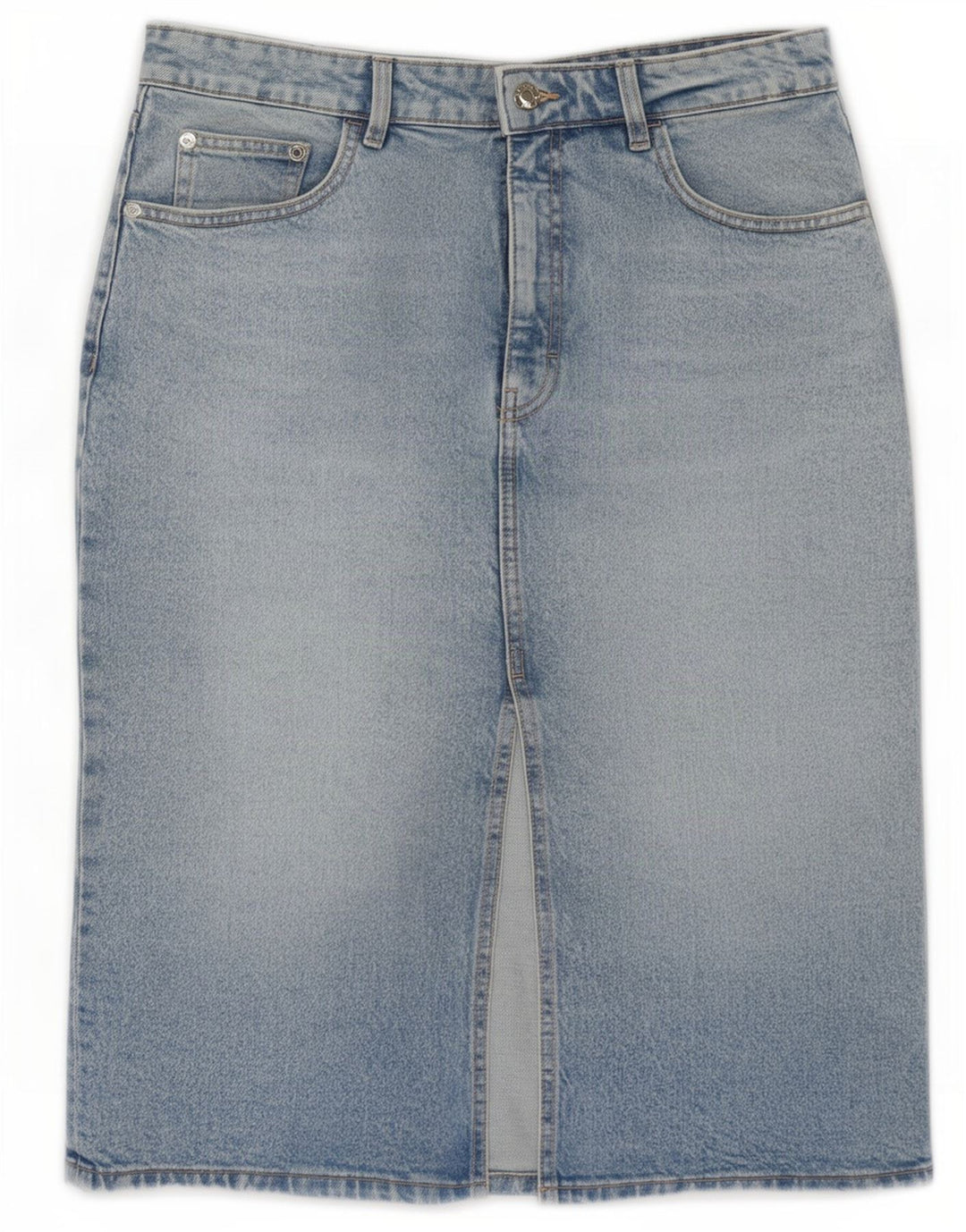 Zara Femme Jupe En Jean Large W30 Bleu