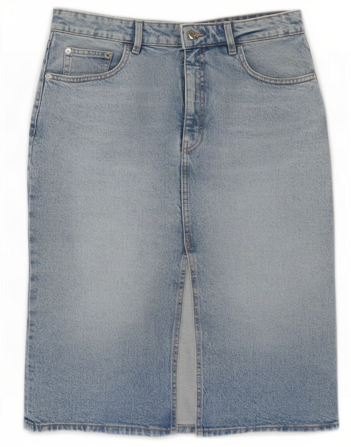 Zara Femme Jupe En Jean Large W30 Bleu