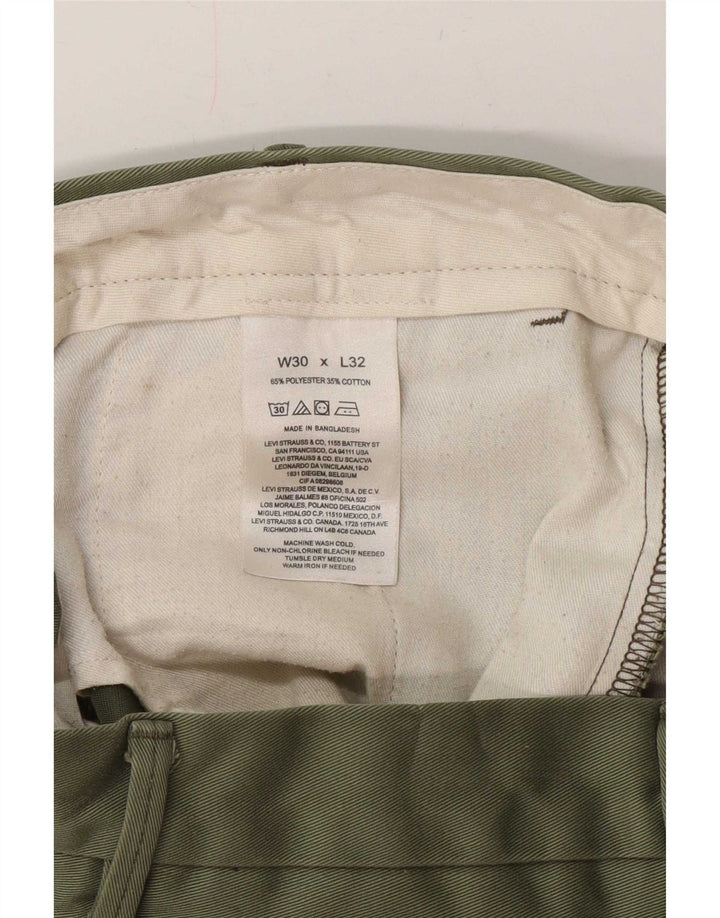 Levi's Pantalon Chino Droit W30 L32 Homme Vert Polyester