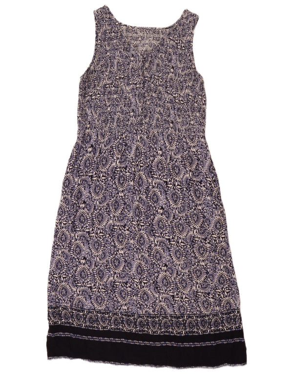 Fat Face Robe fourreau sans manches pour femme UK 44 Large Bleu marine Paisley