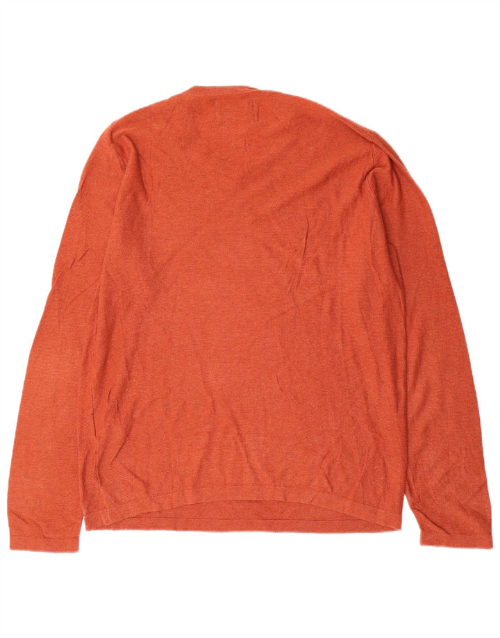 Jack & Jones Haut à manches longues pour homme en coton orange Small