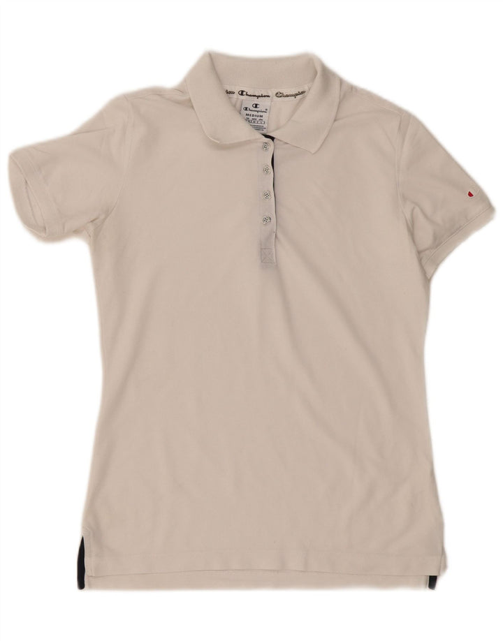 Champion Polo Femme UK 12 Medium Blanc