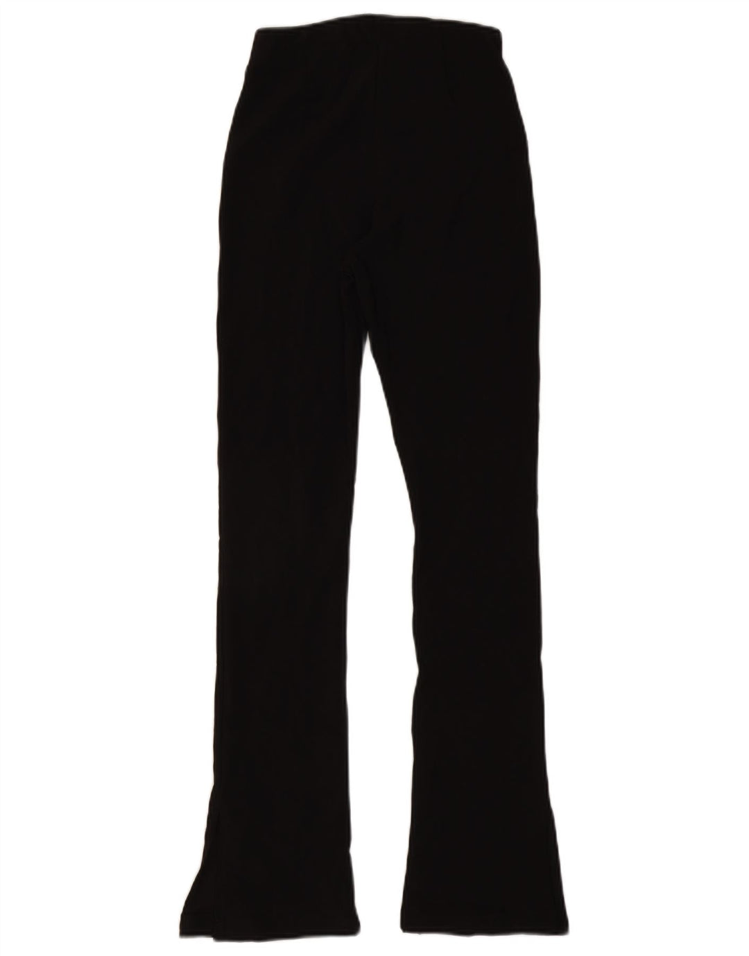 Zara Pantalon décontracté évasé pour femme Petit W26 L30 Noir Polyester