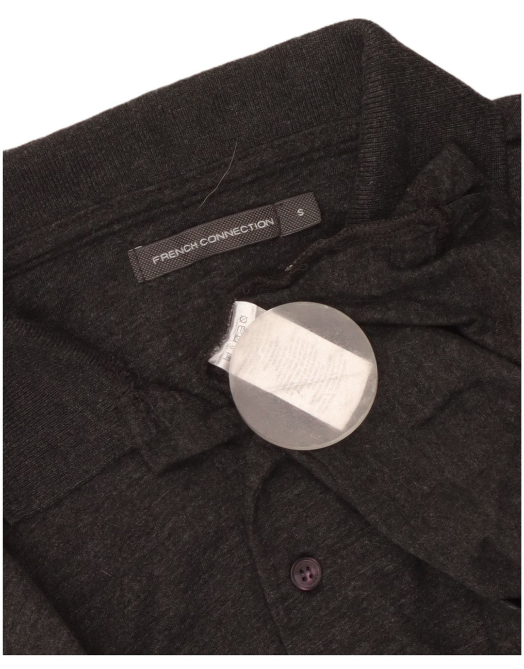 French Connection Polo Homme Petit Gris Coton