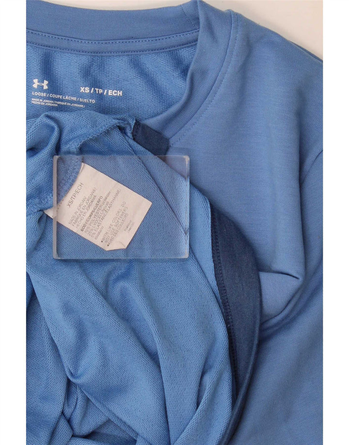 Under Armour Haut à manches longues XS Bleu Tie Dye Polyester Homme