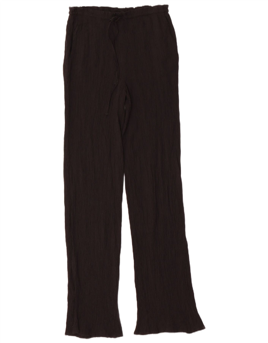 Zara Pantalon décontracté bootcut pour femme XS W24 L32 Noir Viscose