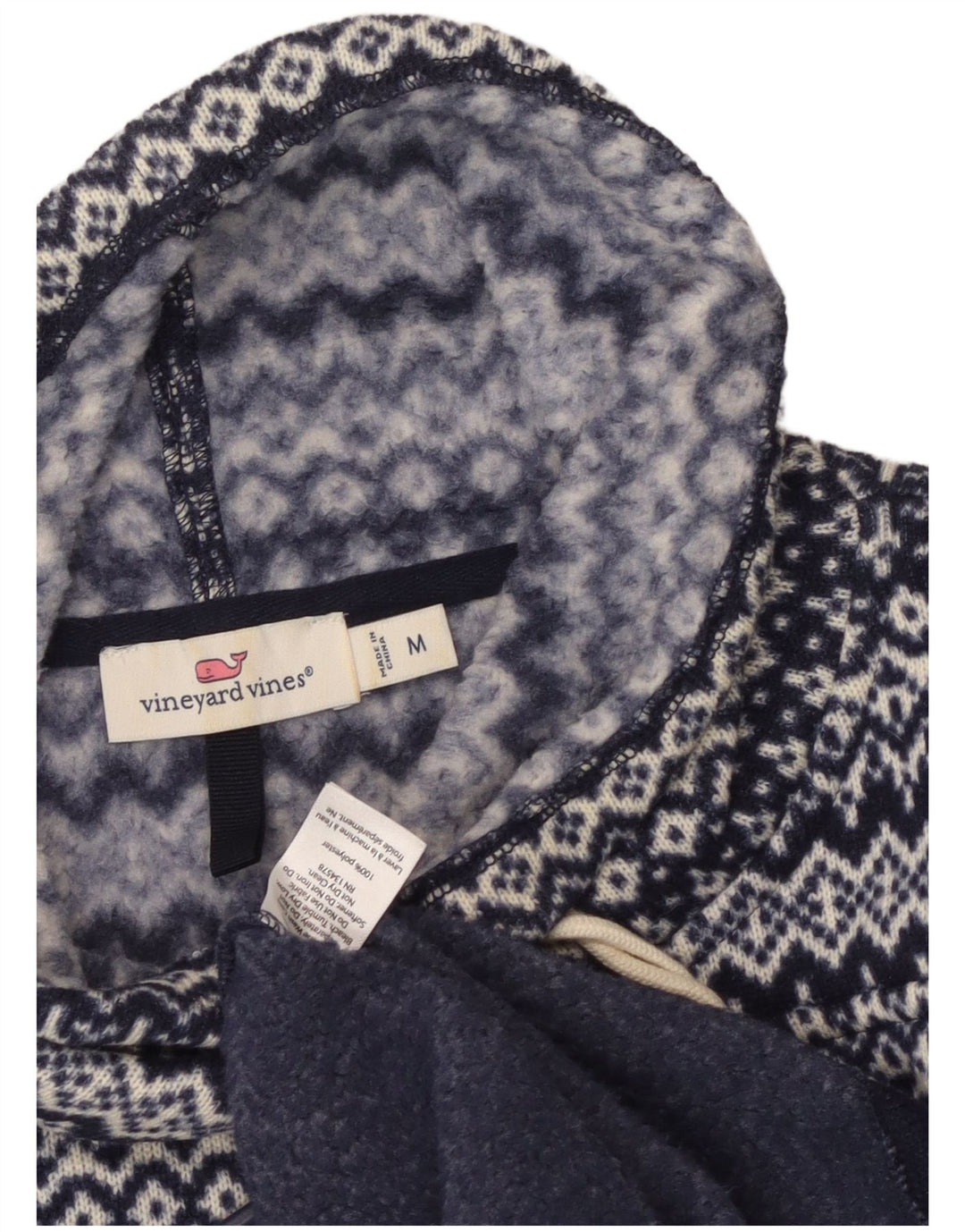 VINEYARD VINES Sweat-shirt pour femme UK 14 Bleu marine moyen Fair Isle