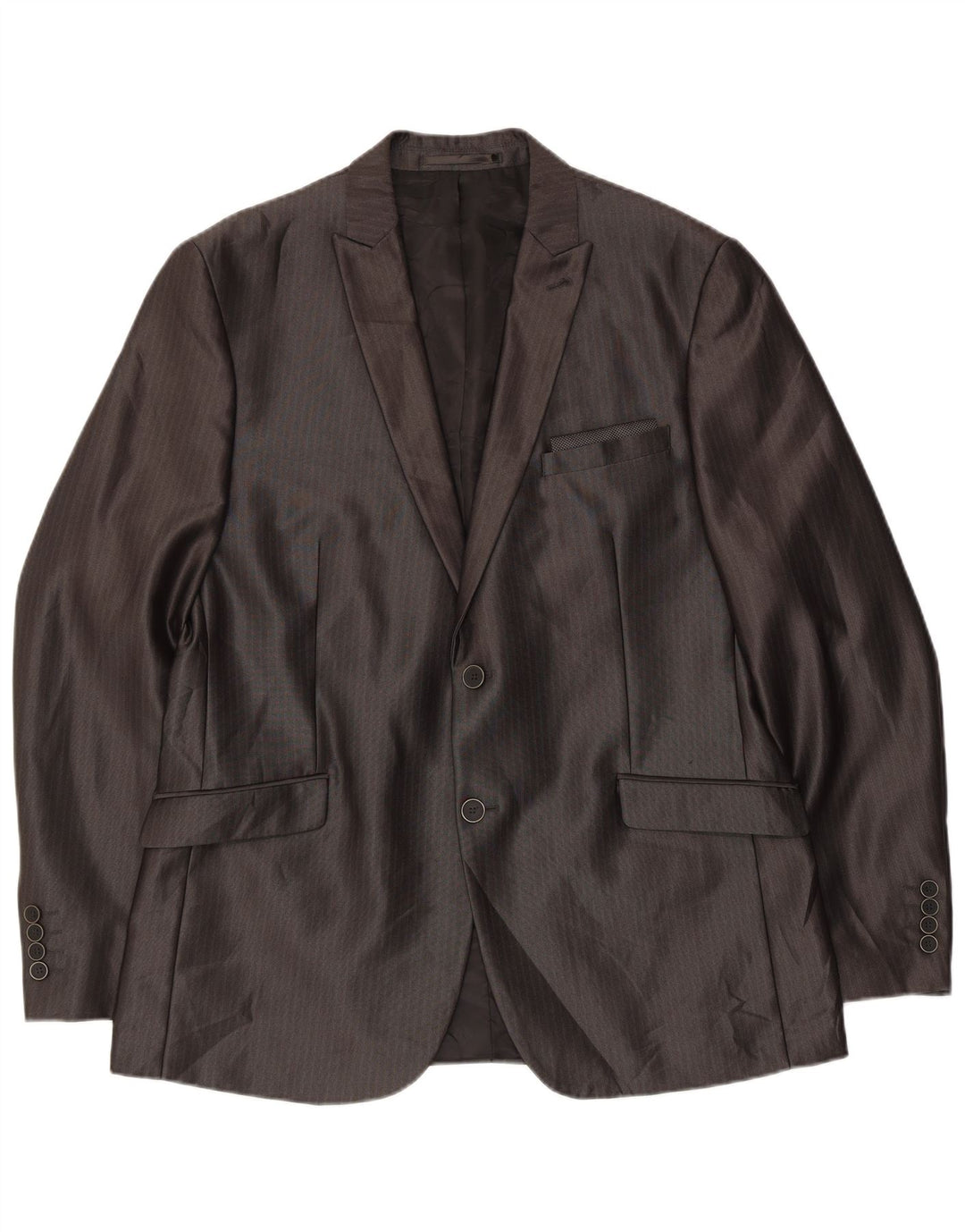 Angelo Litrico Costume 3 pièces pour homme EU 54 2XL W38 L30 Gris à fines rayures classique