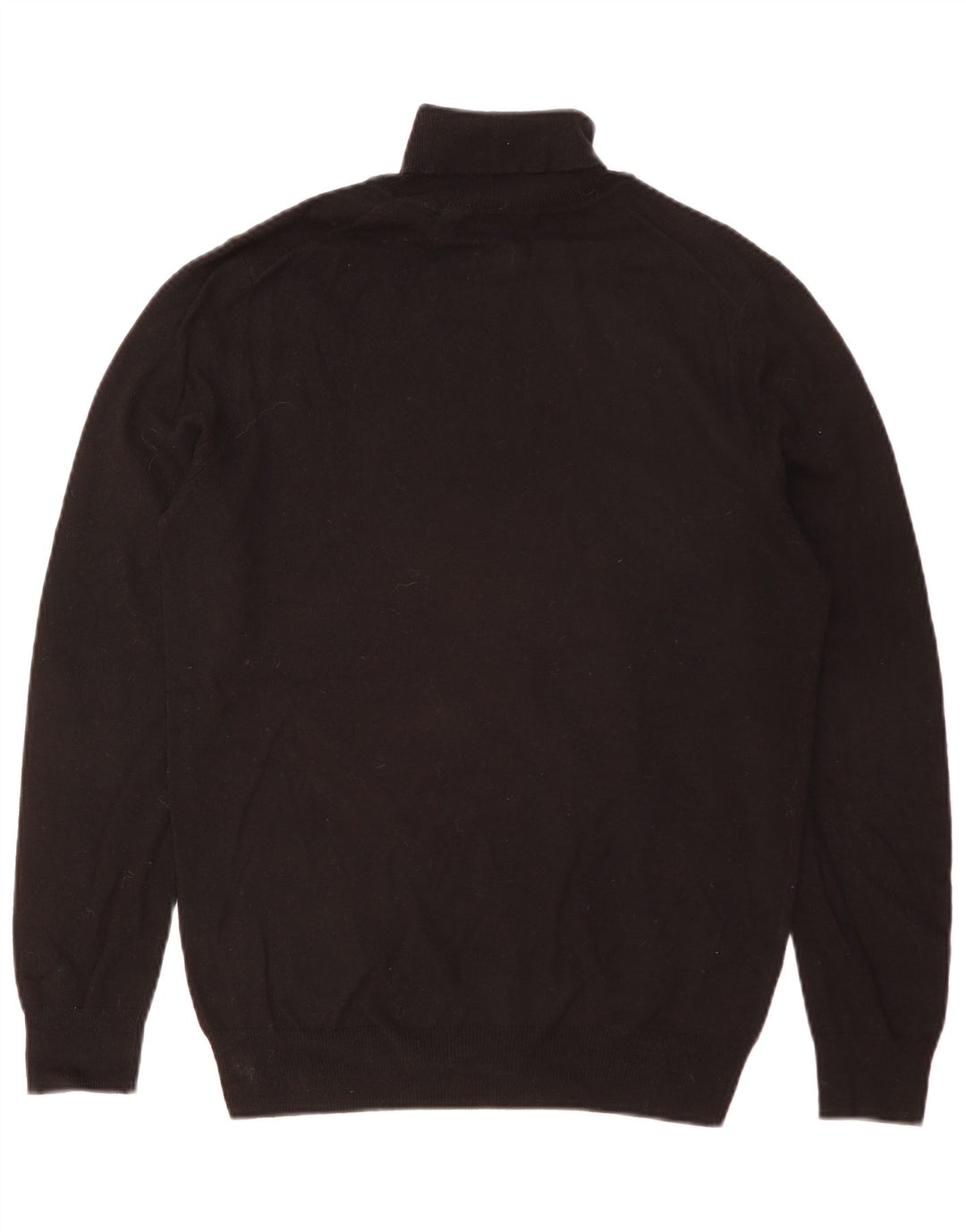 LYLE & SCOTT Pull Col Roulé Homme Petit Noir Coton