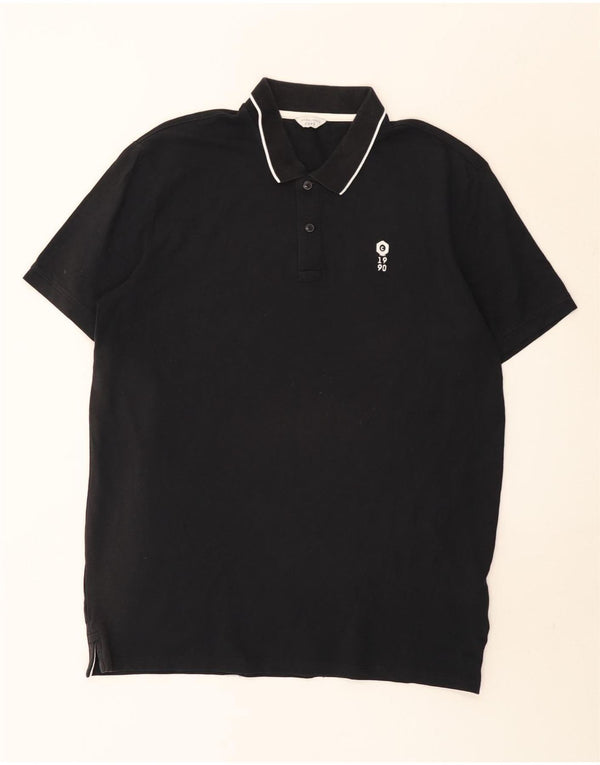 Jack & Jones Polo Homme 2XL Noir Rayé Coton