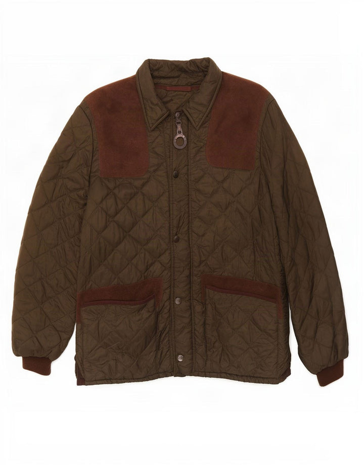 Barbour Veste matelassée pour homme Taille 42 XL Vert Colourblock