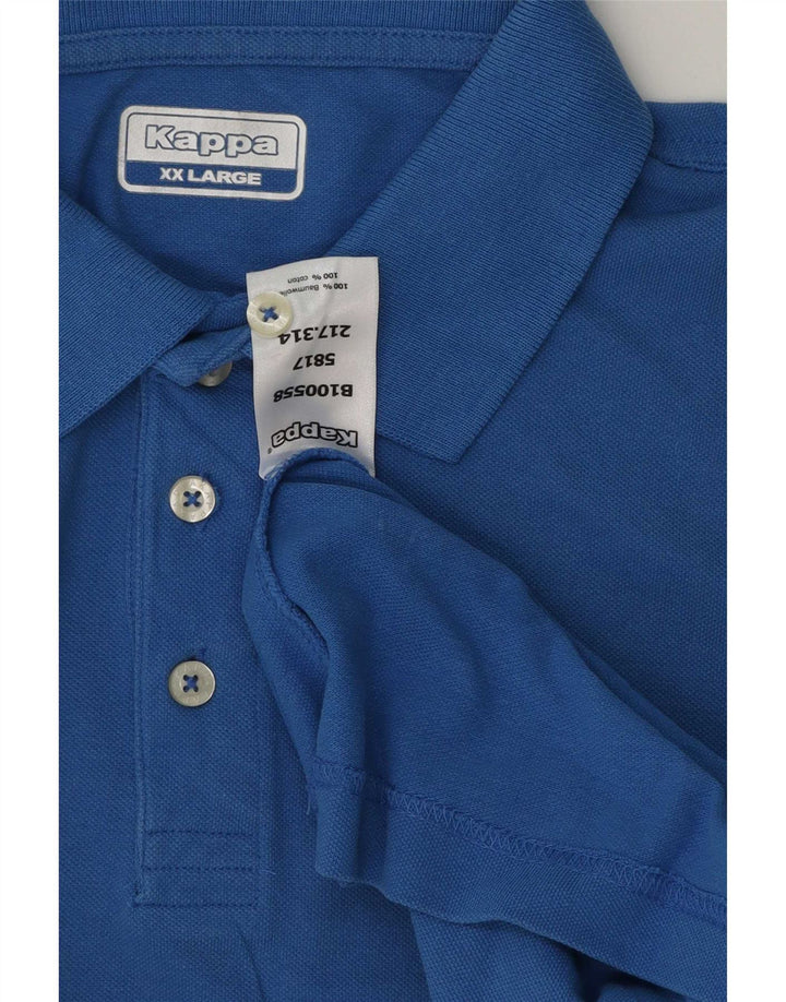 Kappa Polo Homme 2XL Bleu Coton