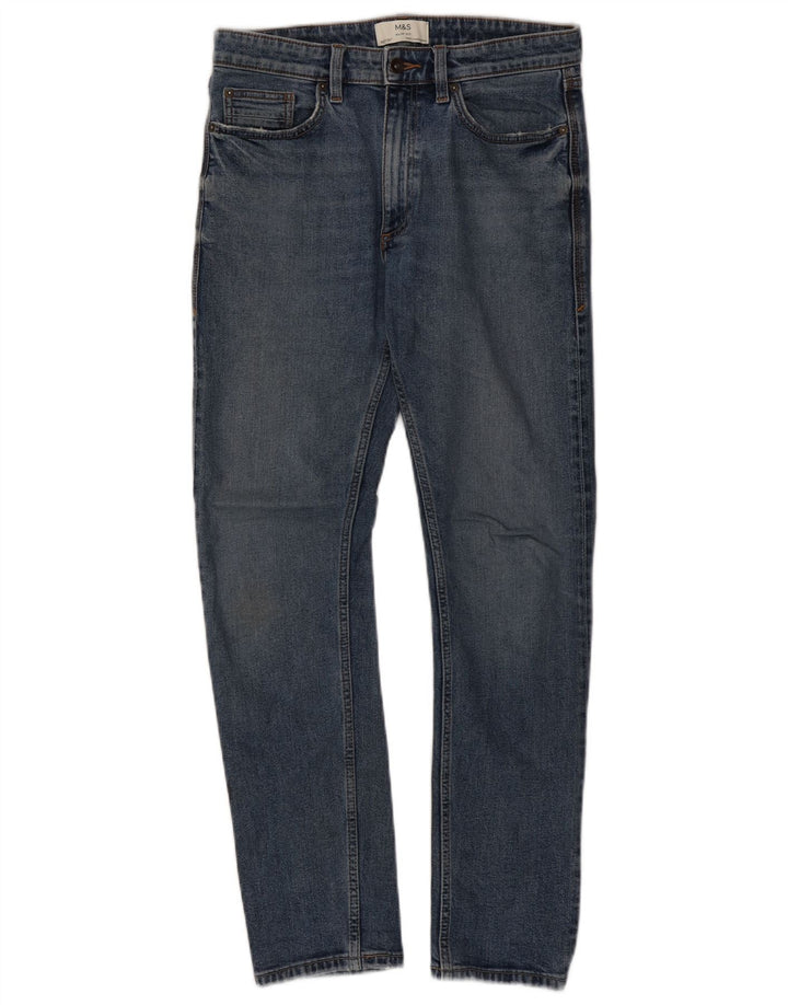 Marks & Spencer Jean Slim Homme W32 L30 Bleu Coton