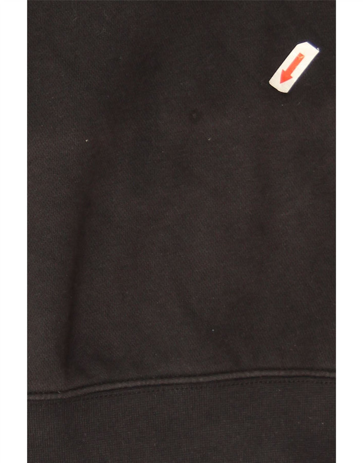 Nike Sweat-shirt court surdimensionné pour femme UK 14 en coton noir moyen