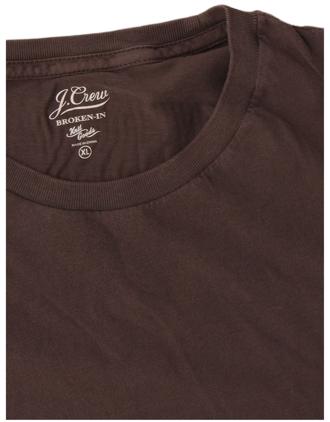 J. Crew T-Shirt Homme Top XL Marron Coton