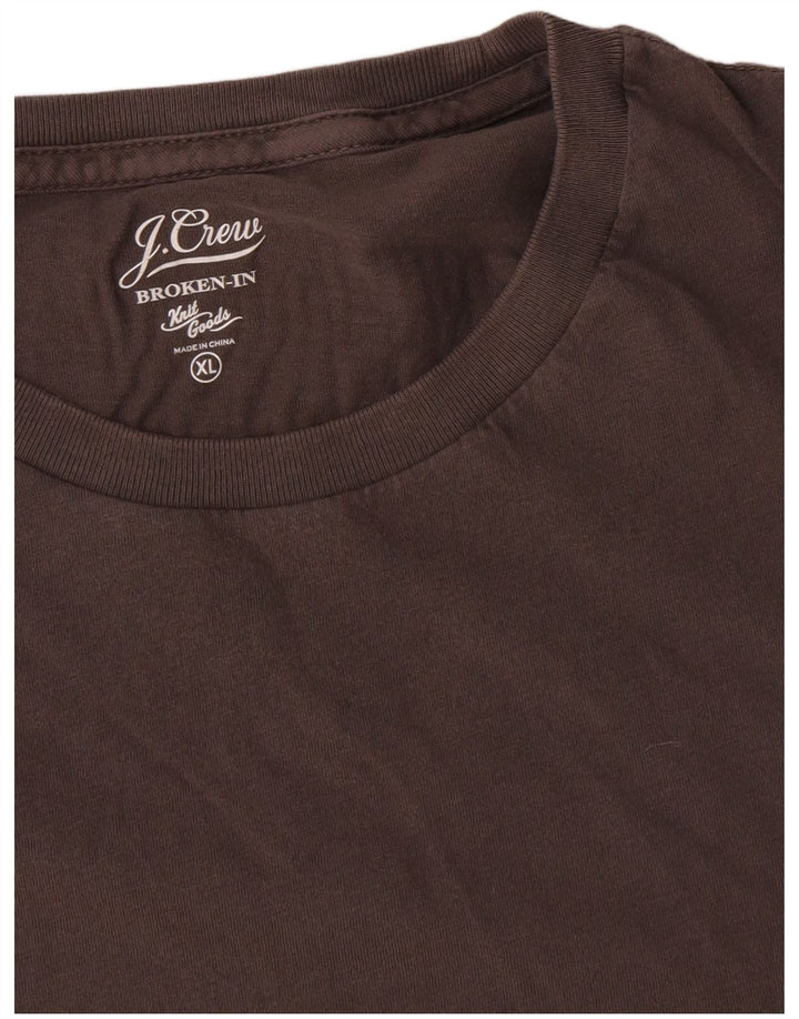 J. Crew T-Shirt Homme Top XL Marron Coton