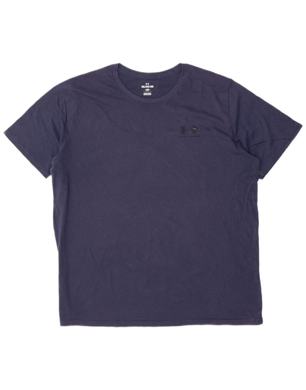 Under Armour Mens T-Shirt Top 2XL Navy Blue