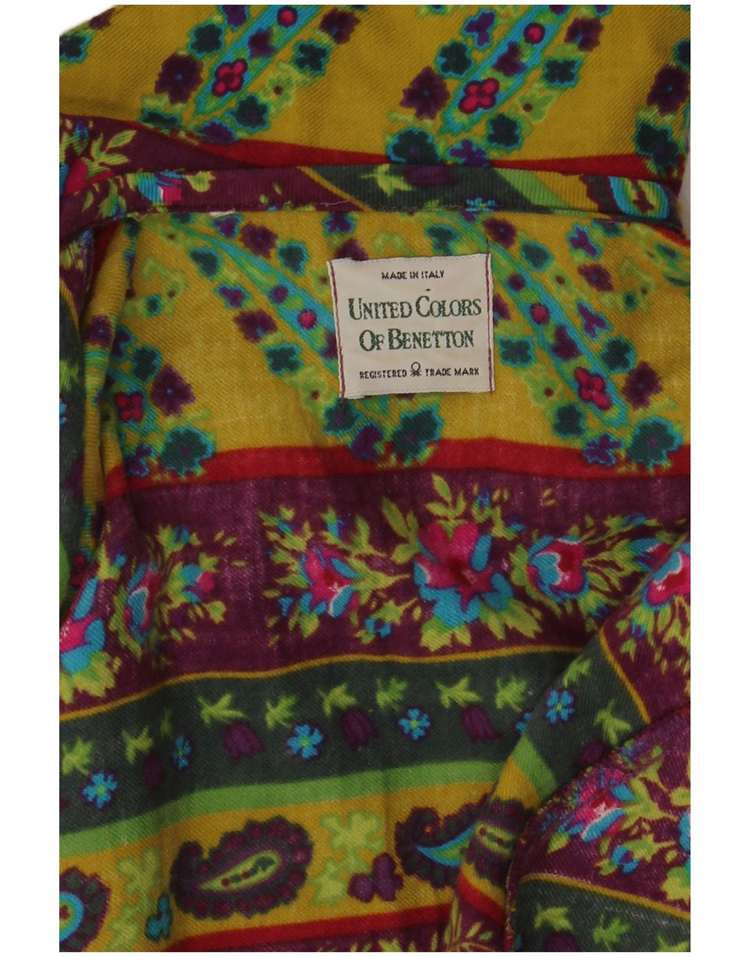 Benetton Chemise Femme UK 12 Medium Multicolore Floral