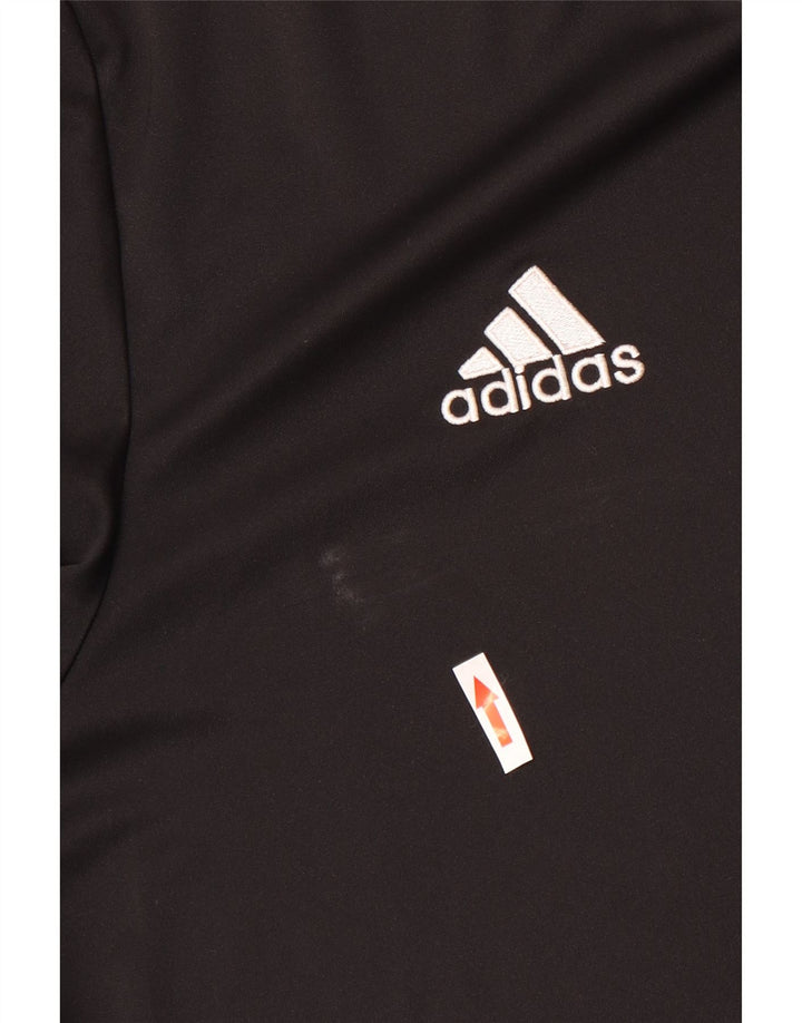 Adidas Hommes Climalite T-Shirt Haut Grand Noir Polyester