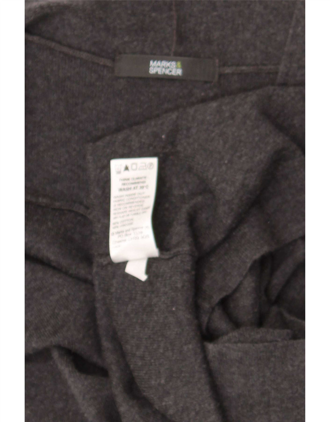 Marks & Spencer Pull cardigan sans manches pour femme UK 12 Gris moyen