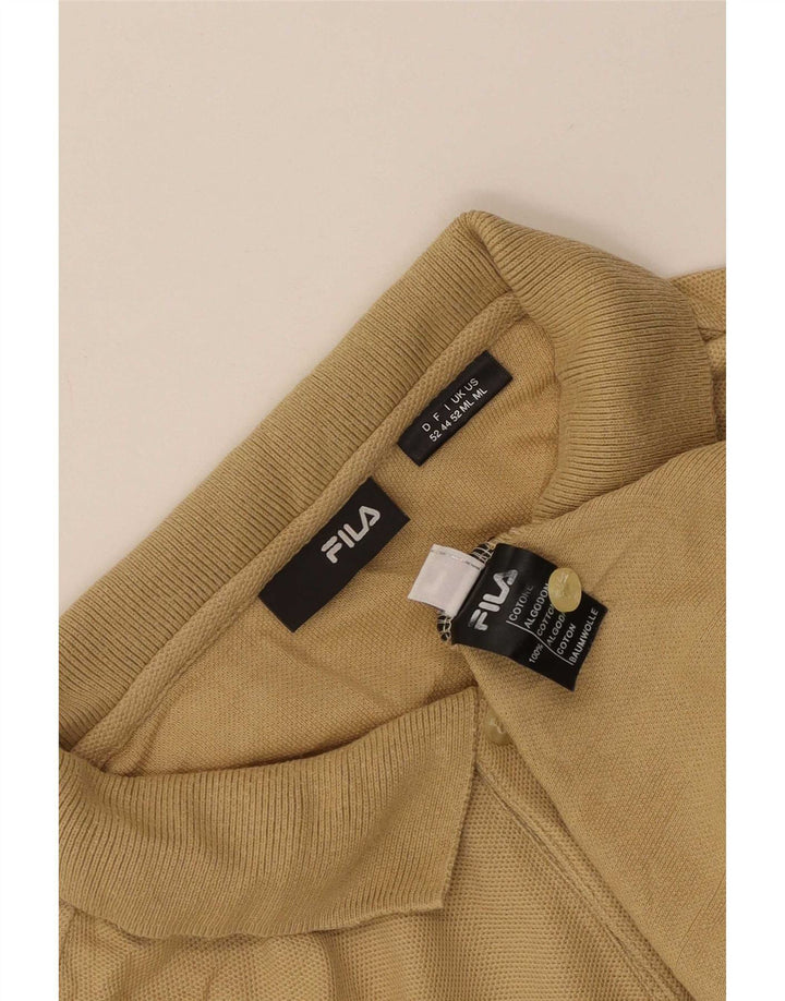 Fila Polo à Manches Longues Homme Beige Moyen