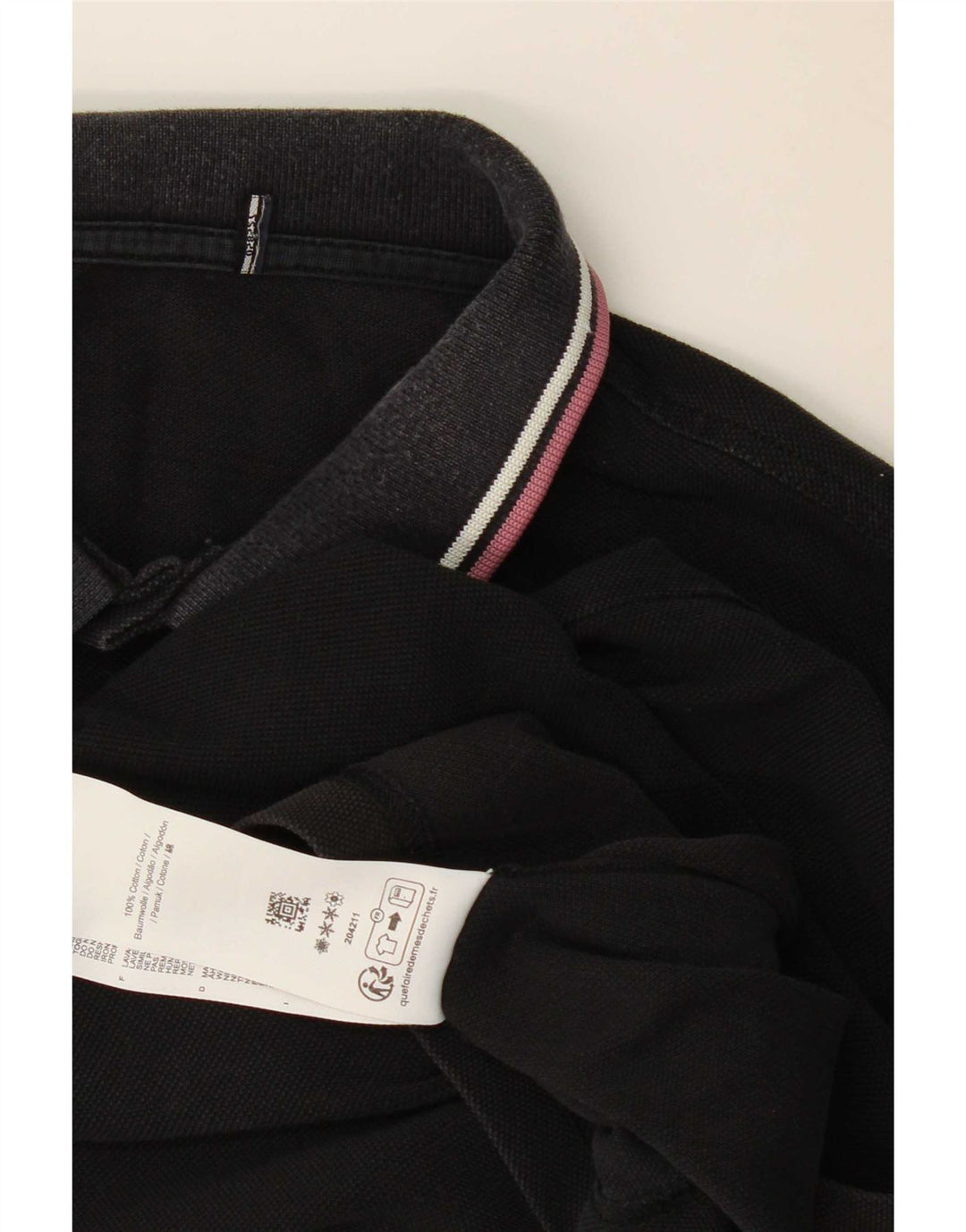 Fred Perry Polo Homme Noir Moyen Coton
