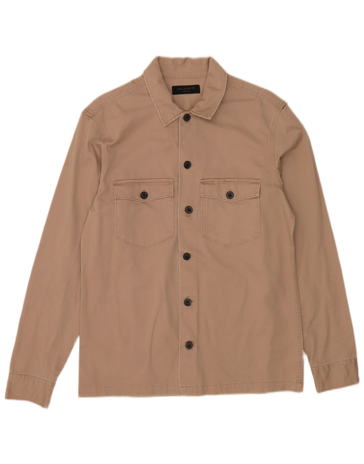 All Saints Chemise Homme Beige Moyen Coton