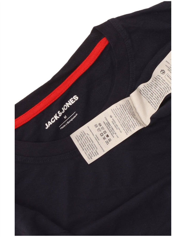 Jack & Jones Haut à Manches Longues Homme Bleu Marine Moyen Coton