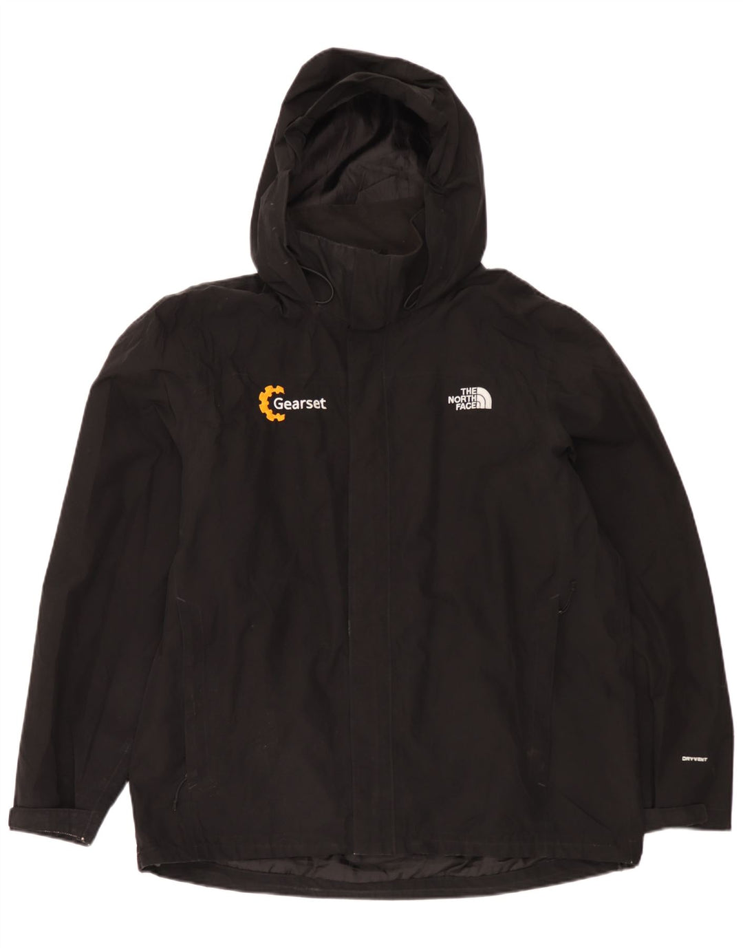The North Face Veste de pluie à capuche pour homme UK 42 XL Noir Polyester