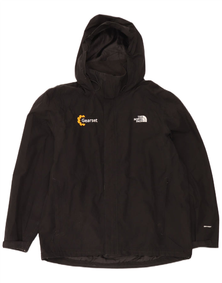 The North Face Veste de pluie à capuche pour homme UK 42 XL Noir Polyester