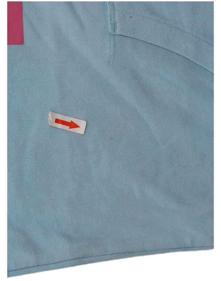 LEVI'S Pull à capuche graphique surdimensionné pour femme UK 10 Petit Bleu Coton