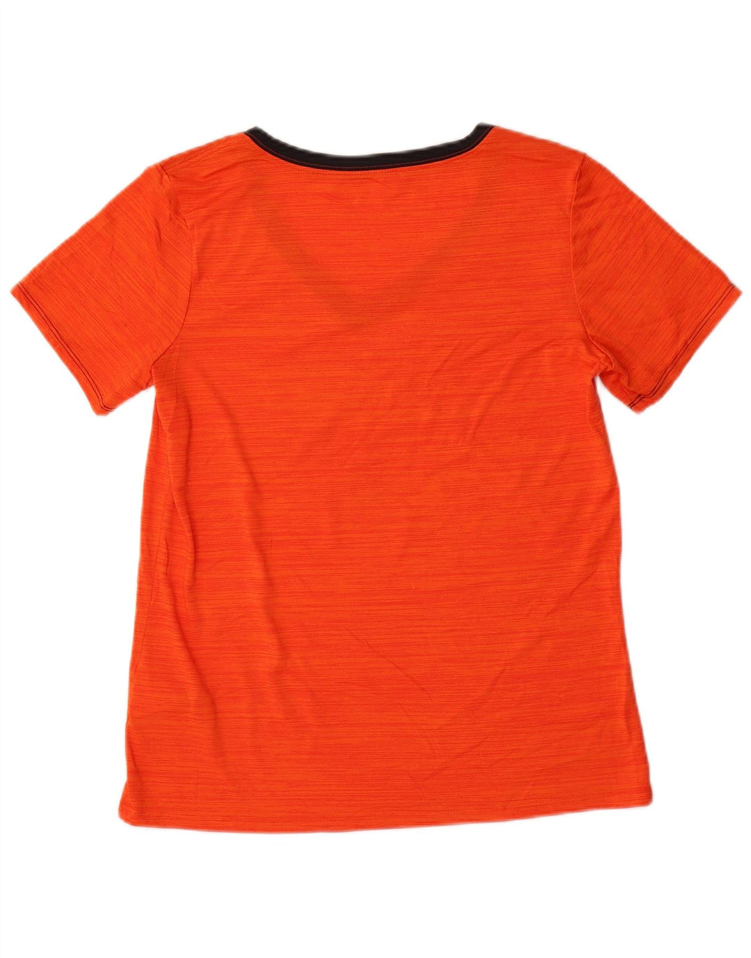 NIKE Womens Tigers Graphic T-Shirt Top UK 10 Petit Orange Polyester