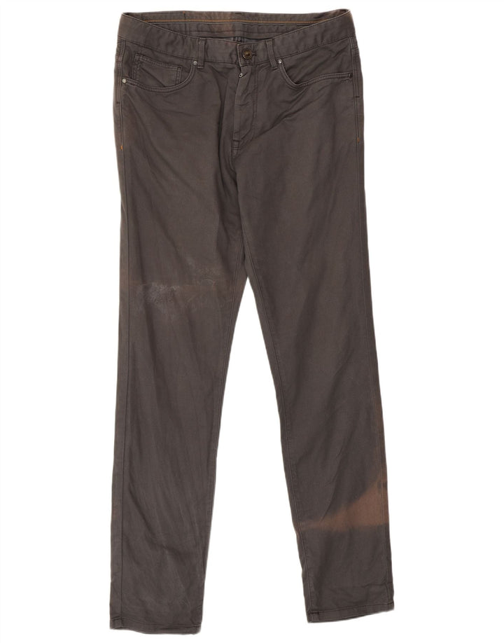 Zara Pantalon décontracté slim pour homme EU 40 Medium W31 L32 Gris