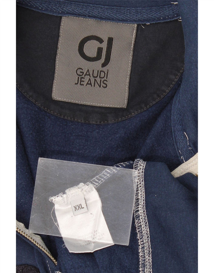 GAUDI Veste de survêtement graphique pour femme UK 20 2XL Bleu marine