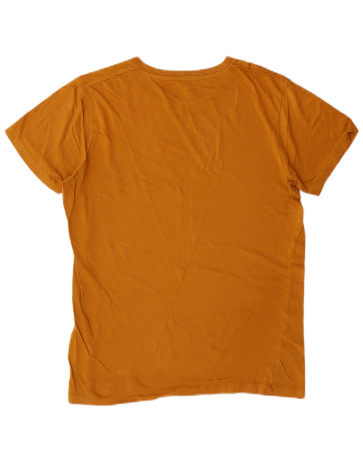 JACK & JONES T-Shirt Graphique Homme Jaune Moyen Coton