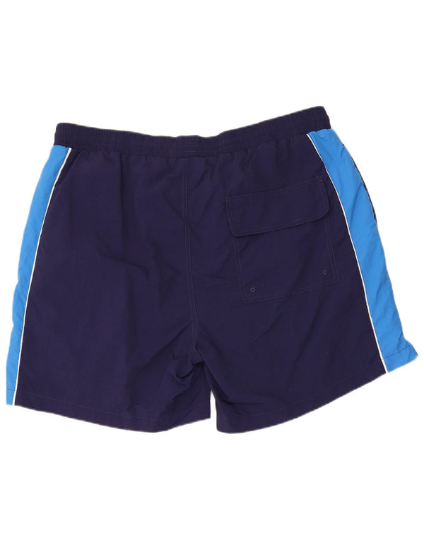 Lyle & Scott Short de bain pour homme 2XL en nylon color block bleu marine