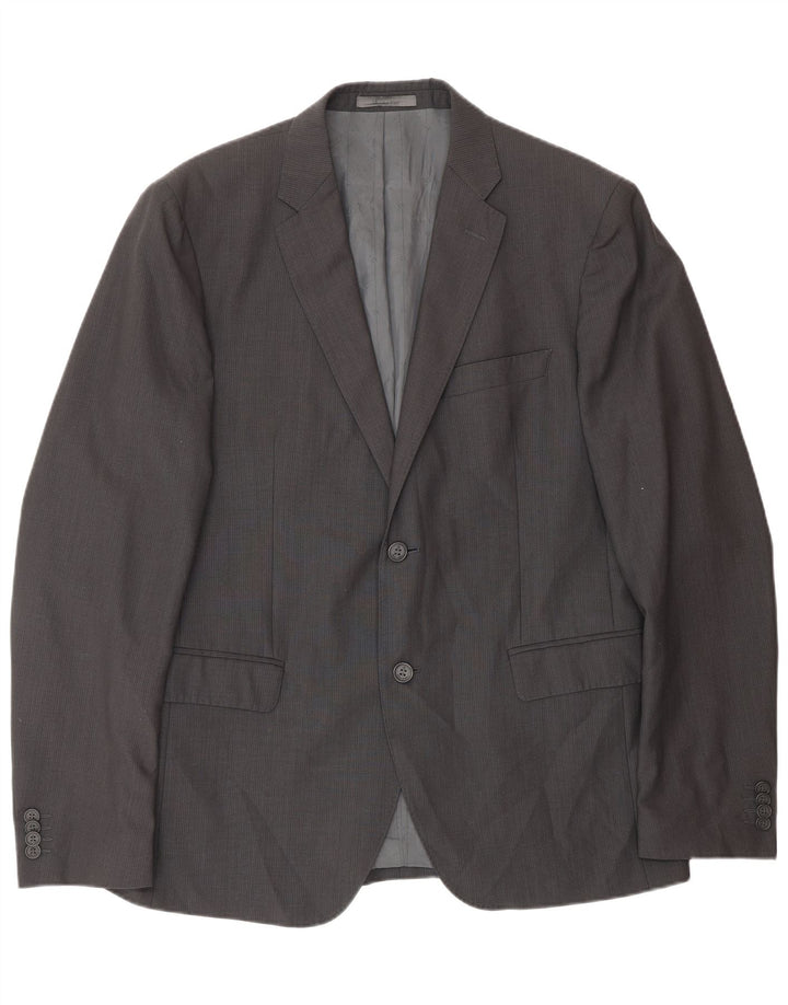 Calvin Klein Veste blazer à 2 boutons pour homme IT 52 XL Gris laine