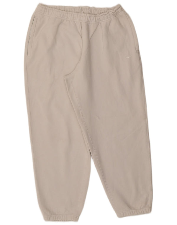 Nike Pantalon de survêtement pour homme en coton blanc Taille L