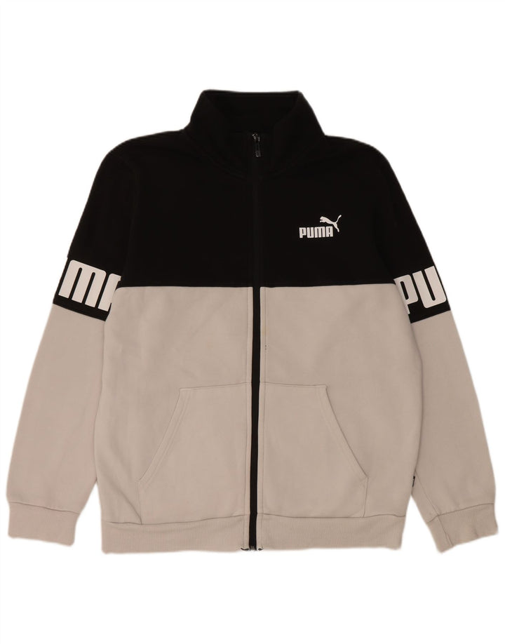 Puma Veste de Survêtement Graphique Homme Noir Moyen Coton Colorblock