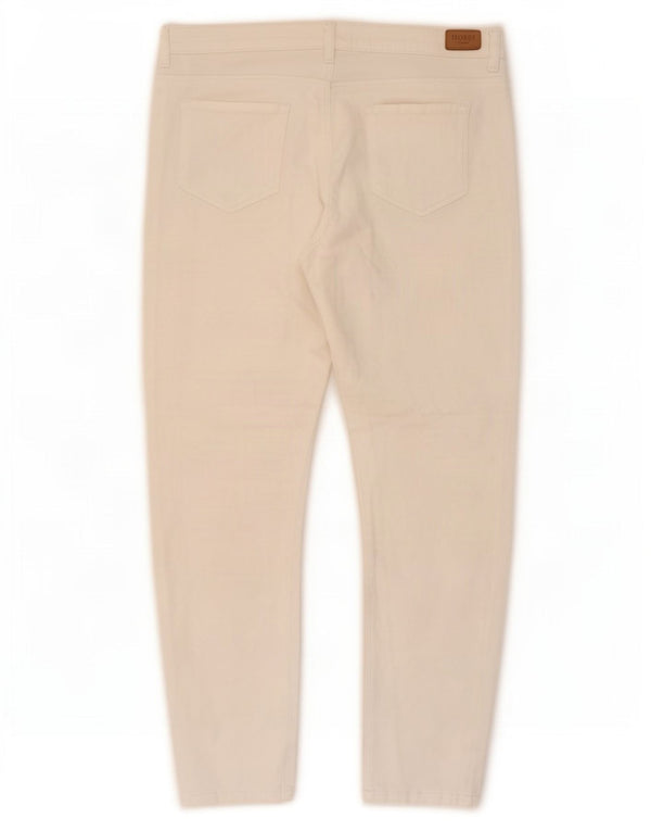 Hobbs Jeans Slim Femme UK 18 XL W36 L26 Coton Blanc