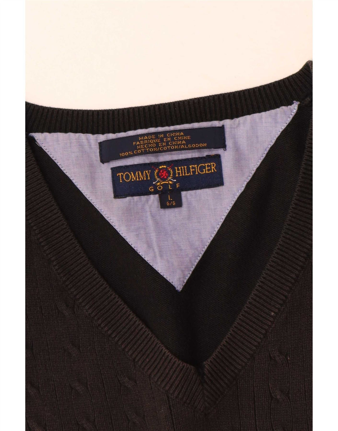 Tommy Hilfiger Débardeur pour homme en coton noir Large
