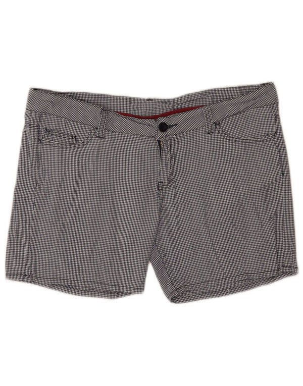 Converse Short décontracté pour femme Large W34 en coton vichy bleu marine