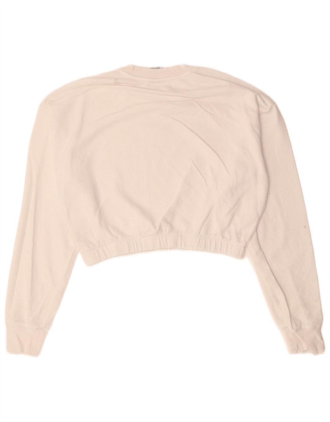 CHAMPION Sweat-shirt court pour femme UK 18 XL Coton blanc