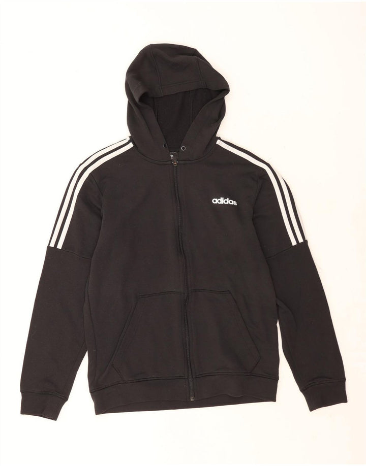 Adidas Pull à capuche zippé Climalite pour homme en polyester noir moyen