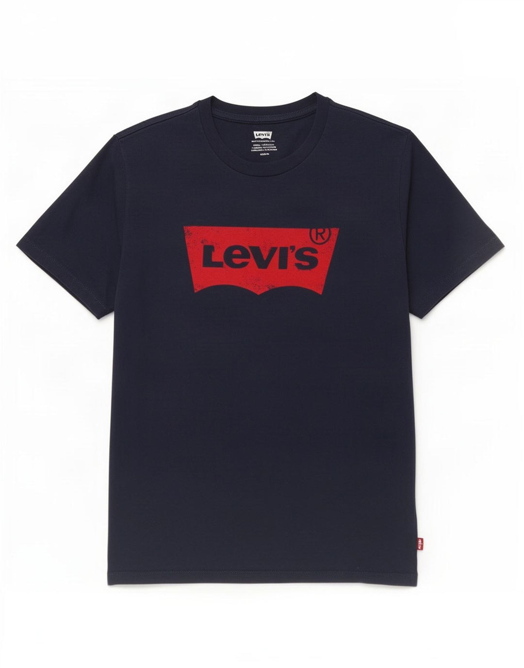 Levi's T-Shirt Graphique Homme Bleu Marine Moyen Coton